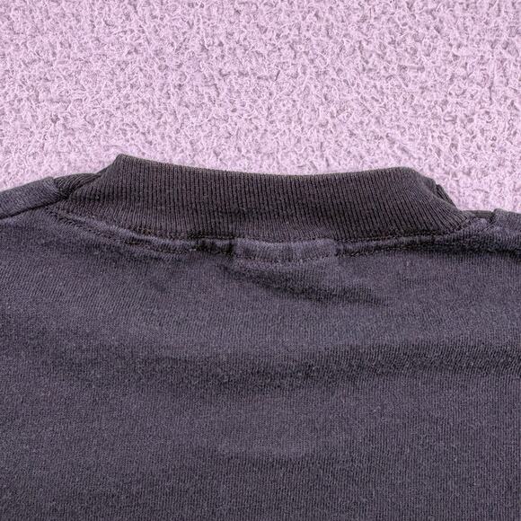 VTG MTV Shirt Mens L Black USA Fruit The Loom Pre Shrunk Egg Single Stitch 90s - Picture 11 of 12